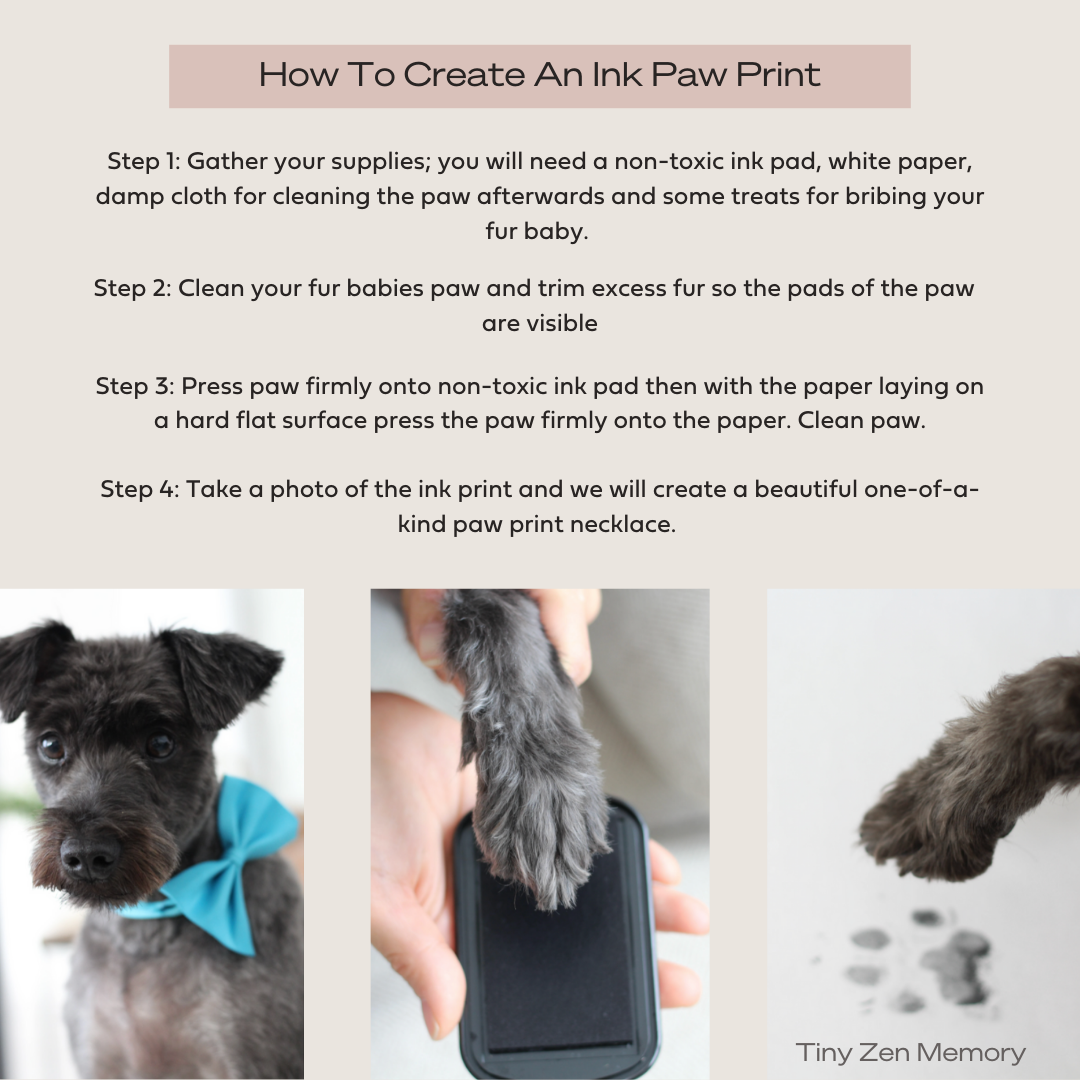How to create an ink paw print