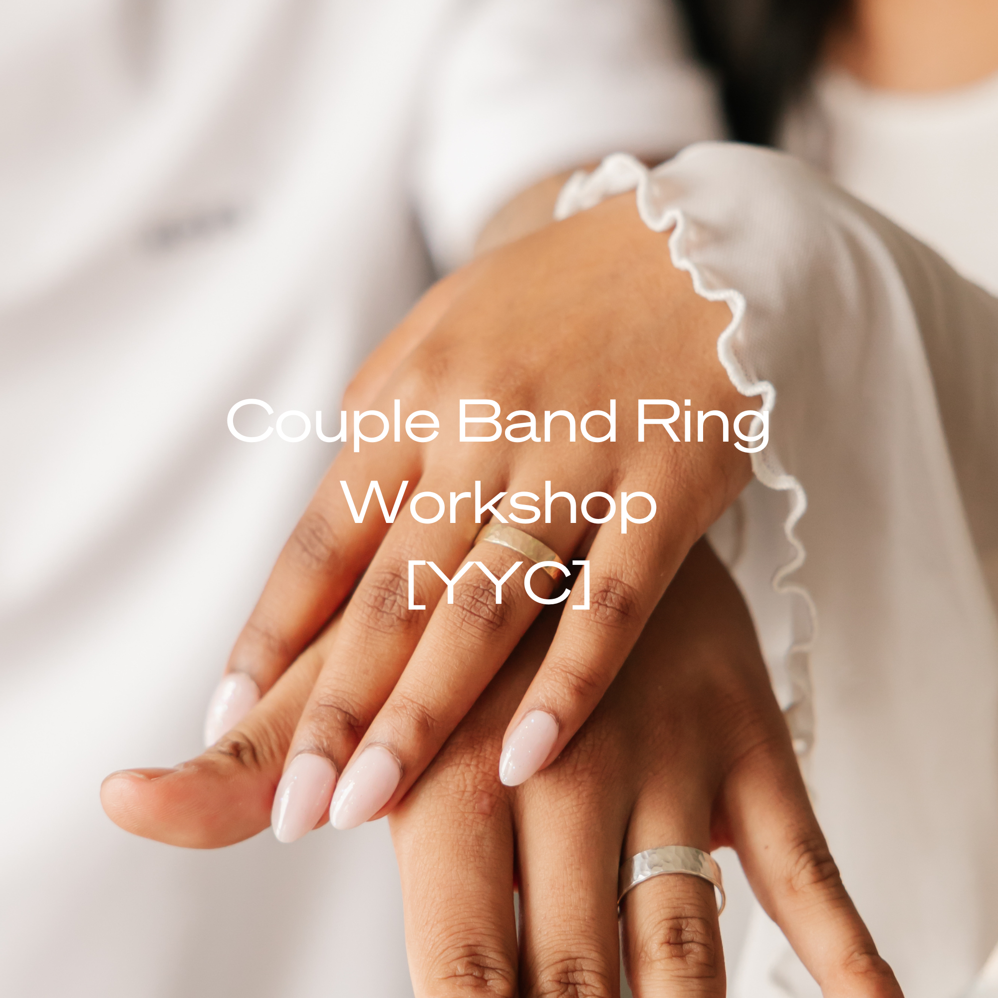 couple band ring making workshop in calgary