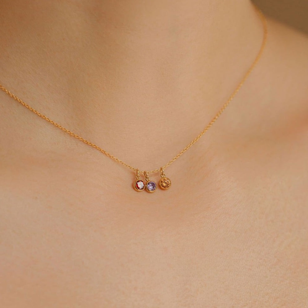 Birthstone pendant necklace